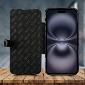 Чохол книжка Stenk Premium для Apple iPhone 16 Plus Чорний