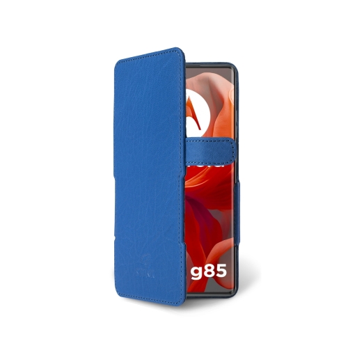 чехол-книжка на Motorola Moto G85 Ярко синий  Prime фото 2