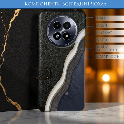 чохол-книжка на Realme 13 5G Чорний Stenk Premium фото 5