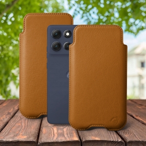 Футляр Stenk Sportage для Motorola Moto G86 Camel