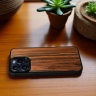 Накладка SkinBacker Wood для Apple iPhone 15 Pro Палисандр