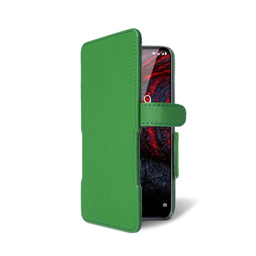 чехол-книжка на Nokia 6.1 Plus Зелёный Stenk Prime фото 2