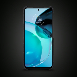 Шкіряна накладка Stenk WoodBacker для Motorola Moto G72 Чорна