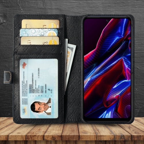 чохол-гаманець на Xiaomi Poco X5 Чорний Stenk Premium Wallet фото 2