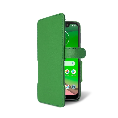 чехол-книжка на Motorola Moto G7 Play Зелёный Stenk Prime фото 2