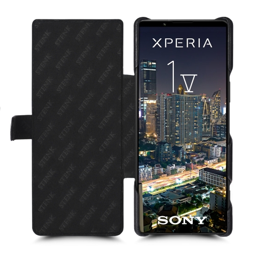 чехол-книжка на Sony Xperia 1 V Черный Stenk Premium фото 2