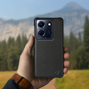 Шкіряна накладка Stenk Cover для Infinix Note 30 5G Чорний