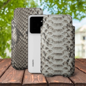 Футляр Stenk Sportage Python для Xiaomi 14 Pro Натуральный