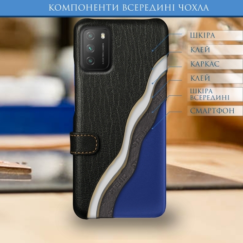 чохол-книжка на Xiaomi Poco M3 Чорний Stenk Premium фото 5