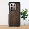 Кожаная накладка Stenk WoodBacker для Infinix Note 50 Pro 4G Черный