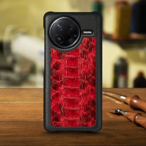 Накладка Stenk ExBacker Python Scales для Xiaomi Poco F7 Pro Красный