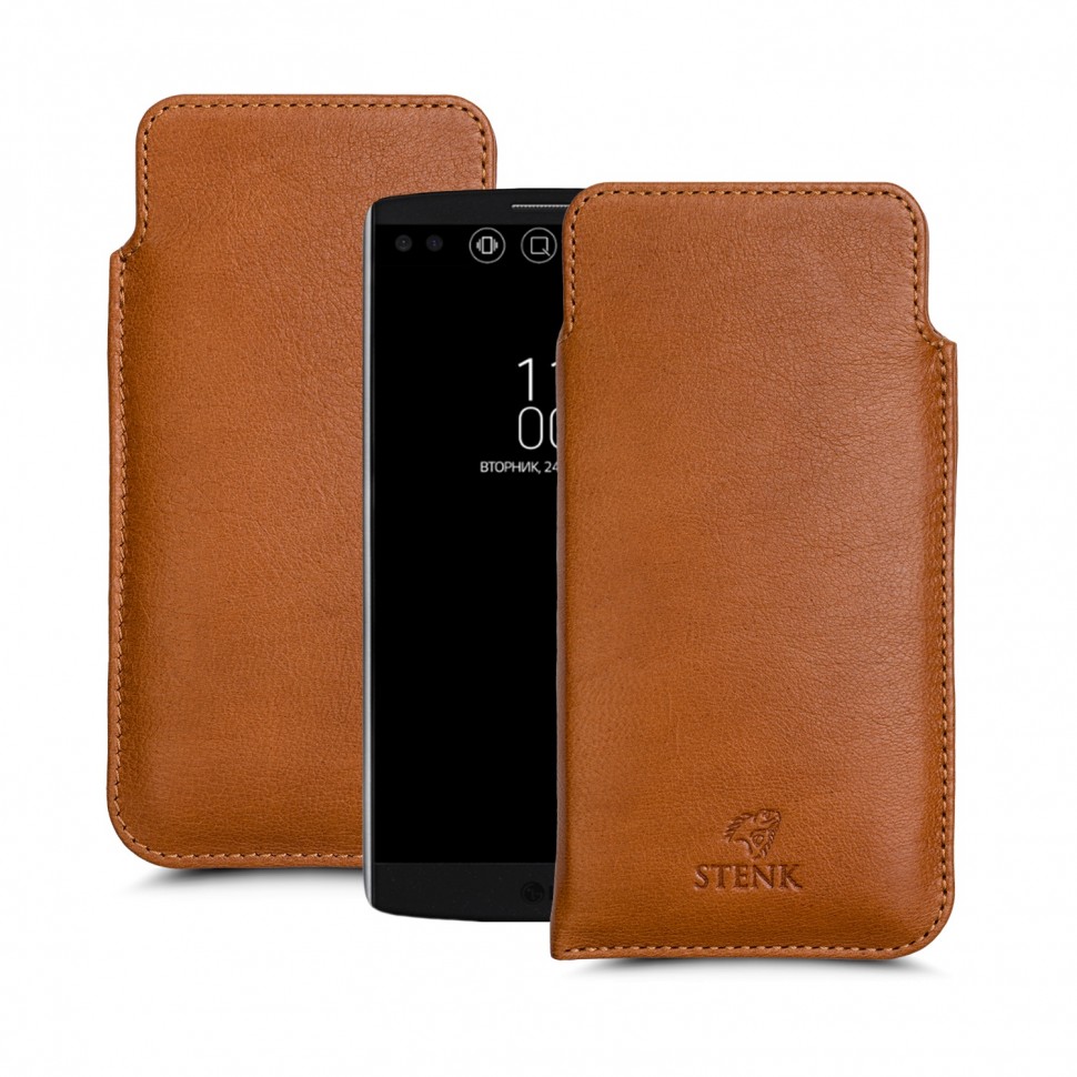

Футляр Stenk Elegance для LG V10 (H961S) Camel, Светло-коричневый