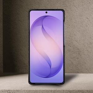 Кожаная накладка Stenk Cover для Samsung Galaxy S26 Ultra Черный