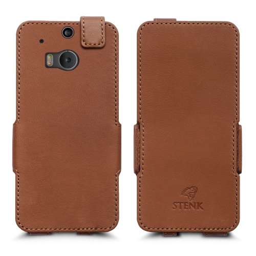 чохол-фліп на HTC One M8 Світло-коричневий Stenk Сняты с производства фото 1