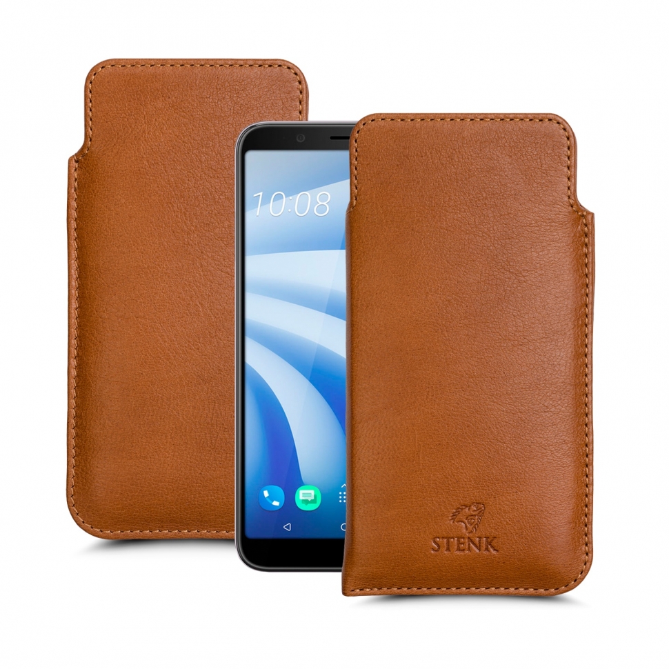 

Футляр Stenk Elegance для HTC U12 Life Camel, Светло-коричневый