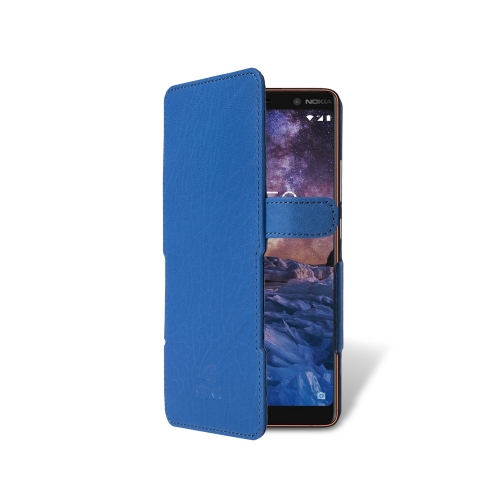 чехол-книжка на Nokia 7 Plus Ярко-синий Stenk Prime фото 2
