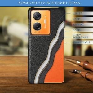 Шкіряна накладка Stenk Cover для Infinix Hot 30 5G Чорний