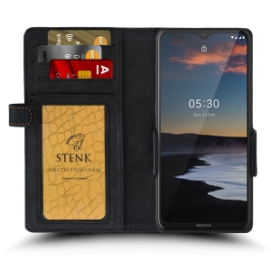 Чехол книжка Stenk Wallet для Nokia 5.3 Чёрный