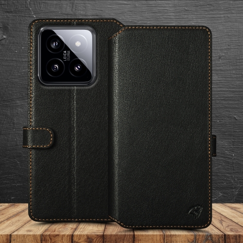 чохол-гаманець на Xiaomi 14 Чорний Stenk Premium Wallet фото 1