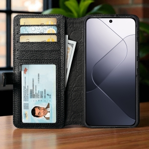 Чохол книжка Stenk Premium Wallet для Xiaomi 14 Чорний