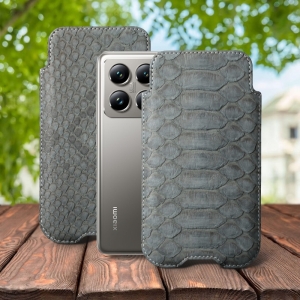 Футляр Stenk Sportage Python для Xiaomi 14T Pro Сірий
