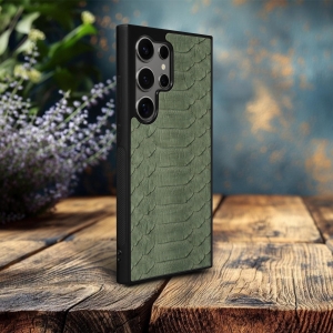 Накладка SkinBacker Python Scales для Samsung Galaxy S24 Ultra Оливковый