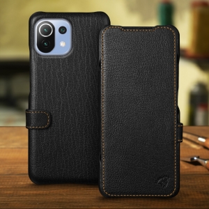 Чехол книжка Stenk Premium для Xiaomi Mi 11 Lite Чёрный