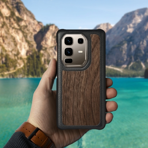 бампер на Infinix Note 50 Pro Plus 5G Чорний Stenk WoodBacker фото 3
