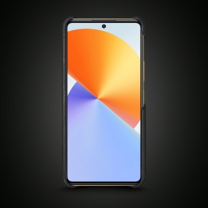 Шкіряна накладка Stenk WoodBacker для Infinix Note 30 Pro Чорна