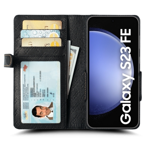чехол-книжка на Samsung Galaxy S23 FE Черный Stenk Wallet фото 2