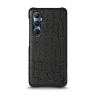 Кожаная накладка Stenk Reptile Cover для Realme C65 Чёрный