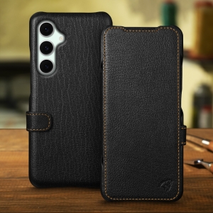 Чехол книжка Stenk Premium для Samsung Galaxy S24 FE Чёрный