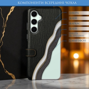 Чохол книжка Stenk Premium для Samsung Galaxy S24 FE Чорний