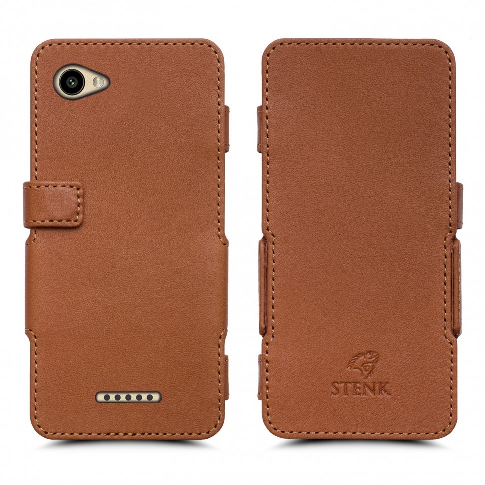 

Чехол книжка Stenk Prime для ZTE Blade A601 Camel, Светло-коричневый