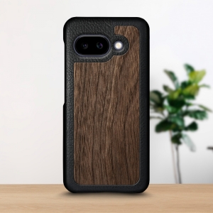 Шкіряна накладка Stenk WoodBacker для Google Pixel 9a Чорний