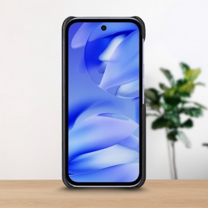 Кожаная накладка Stenk WoodBacker для Google Pixel 9a Чёрный