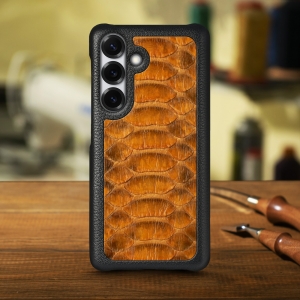 Накладка Stenk ExBacker Python Scales для Samsung Galaxy S25 Plus Коричневый