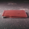 Шкіряний затиск для грошей Stenk Moneyclip Червоний