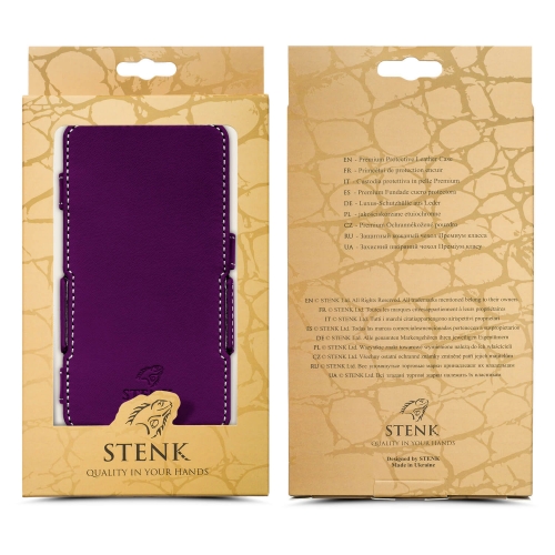 чехол-книжка на Apple iPhone 8 Plus Сирень Stenk Prime Purple фото 5