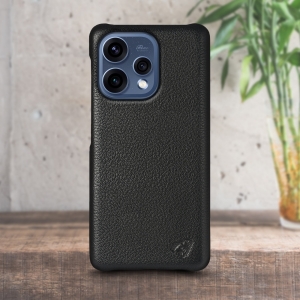 Шкіряна накладка Stenk Cover для OPPO Reno15 Чорна