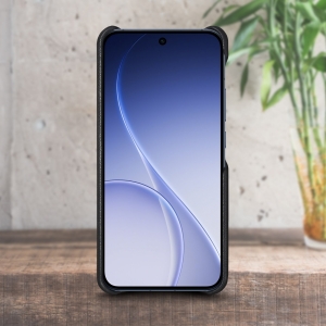 Шкіряна накладка Stenk Cover для OPPO Reno15 Чорна