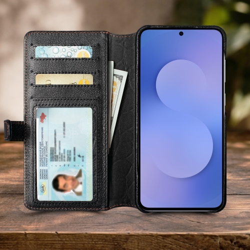 чохол-гаманець на Samsung Galaxy S25 FE Чорний Stenk Premium Wallet фото 2