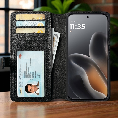 чехол-кошелек на Motorola Edge 70 Fusion Черный Stenk Premium Wallet фото 2