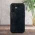 Кожаная накладка Stenk ExBacker для Apple iPhone 16 Plus Синяя кобра