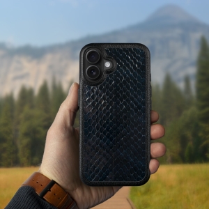 Шкіряна накладка Stenk ExBacker для Apple iPhone 16 Plus