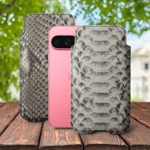 Футляр Stenk Sportage Python для Google Pixel 9 Натуральный