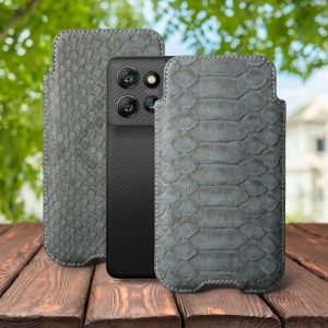 Футляр Stenk Sportage Python для Motorola ThinkPhone 25 Сірий