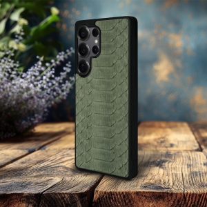 Накладка SkinBacker Python Scales для Samsung Galaxy S25 Ultra Оливковый