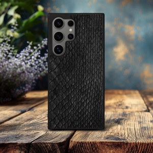 Накладка SkinBacker Mini Python Scales Samsung Galaxy S24 Ultra Чорний