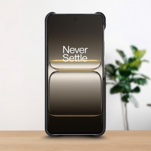 Кожаная накладка Stenk WoodBacker для OnePlus Nord CE5 Черный